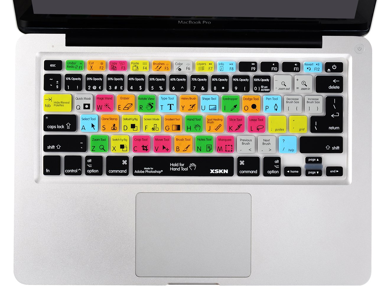 XSKN Silicone Keyboard Cover for MacBook Air & Pro 13