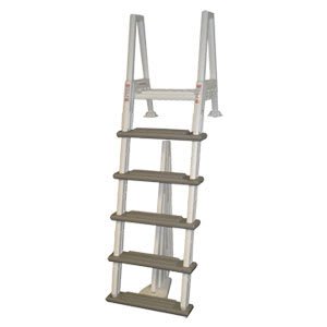 Heavy Duty Confer Eliminator In-Pool Ladder with Safety Barrier | 6000X | Durable Above Ground Swimming Pool Access Ladder for Adults & Kids | Perfect for Backyard, Inground, and Above Ground Pools