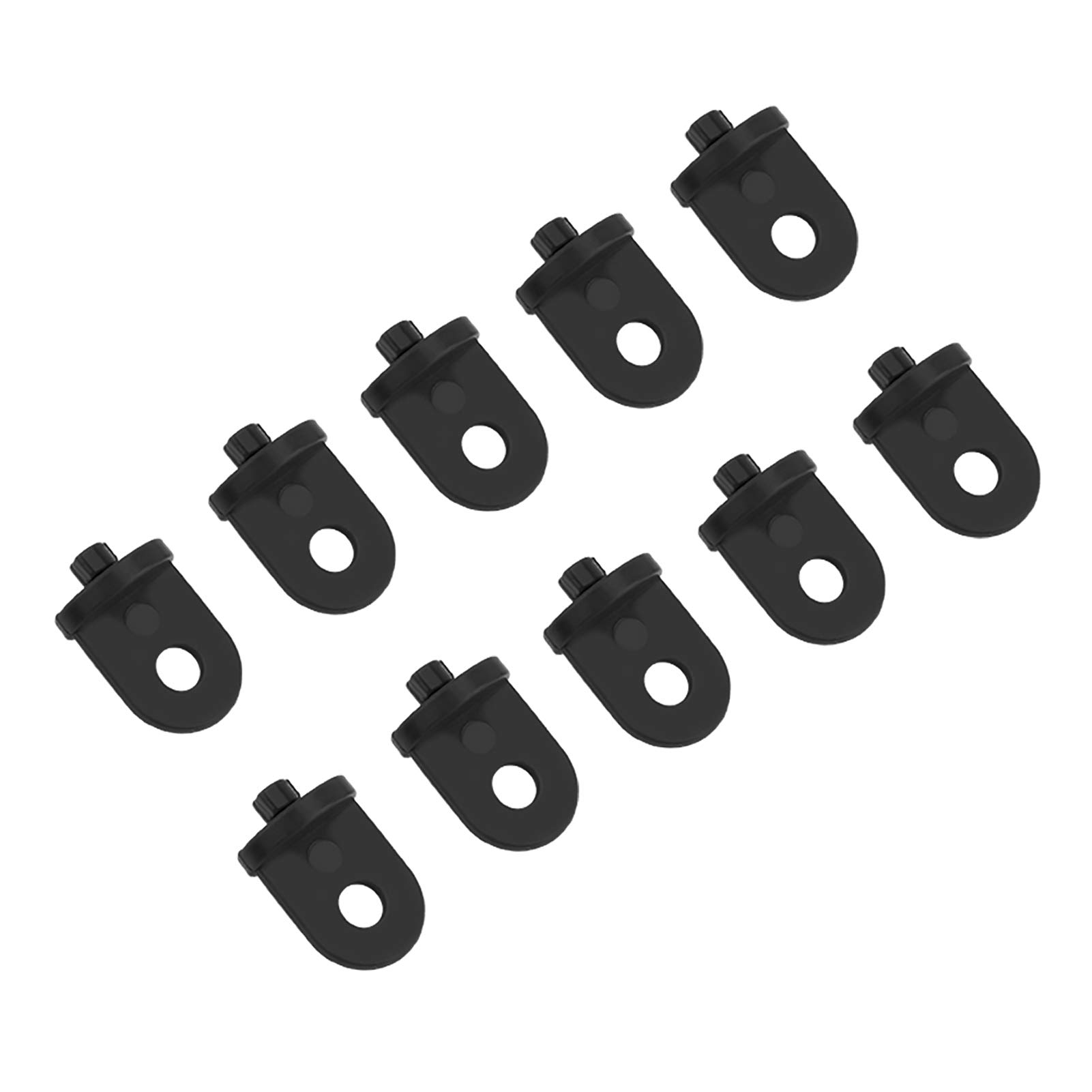 50 Pack Black Plastic Greenhouse Hangers - Heavy Duty Plant Hooks & Shade Cloth Clips for Gardening, Greenhouse Accessories - Perfect for Securing Plants, Nets & Fabric in Greenhouses, Gardens & Indoor Plant Setups