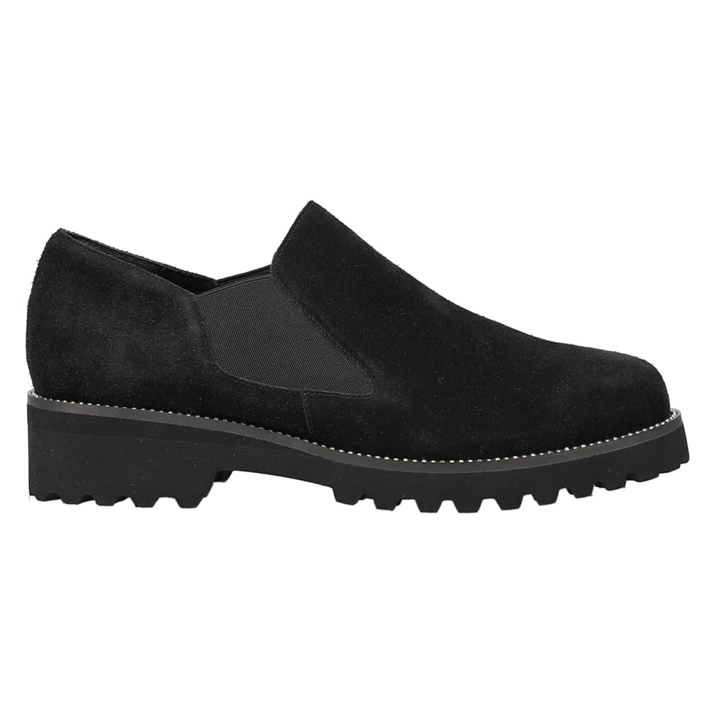 VANELi Women's Zivana Lug Sole Loafers - Comfortable Black Slip-On Shoes for Casual Wear, Work & Everyday Outfits