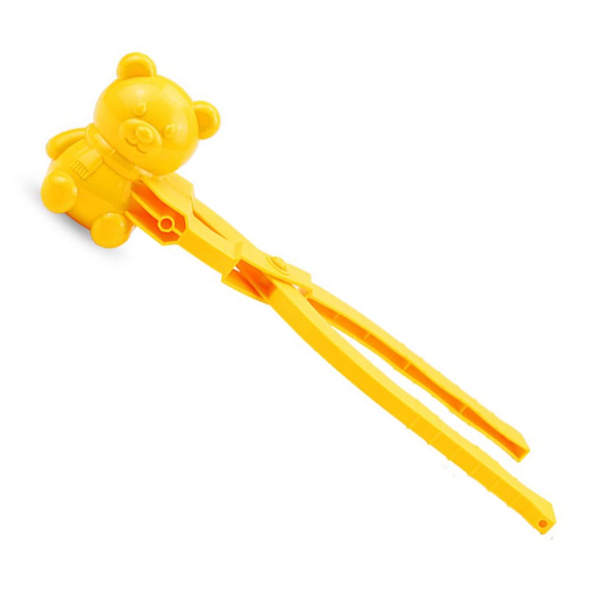 Cute Bear Shape Snowball Maker Tool with Handle - Fun Winter Snowball Fight & Beach Sand Toy for Kids - Indoor & Outdoor Snow Games & Activities for Family Playtime