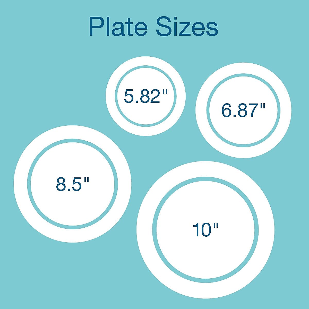 Chinet 21204CT White 10 1/4-Inch 3-Compartment Paper Plates - 500 Count Bulk Pack for Parties, Catering & Picnics | Disposable Dinnerware for Events, BBQs & Family Gatherings