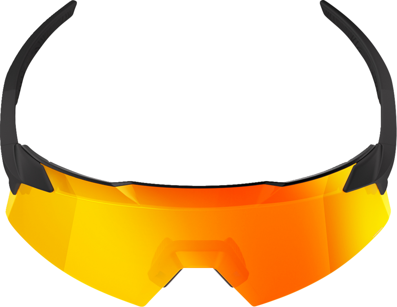 Aerocraft 100% UV Protection Polarized Sunglasses - Soft Tact Black Frame & HiPER Red Lenses (Model 60032 00010) for Driving, Running & Outdoor Sports