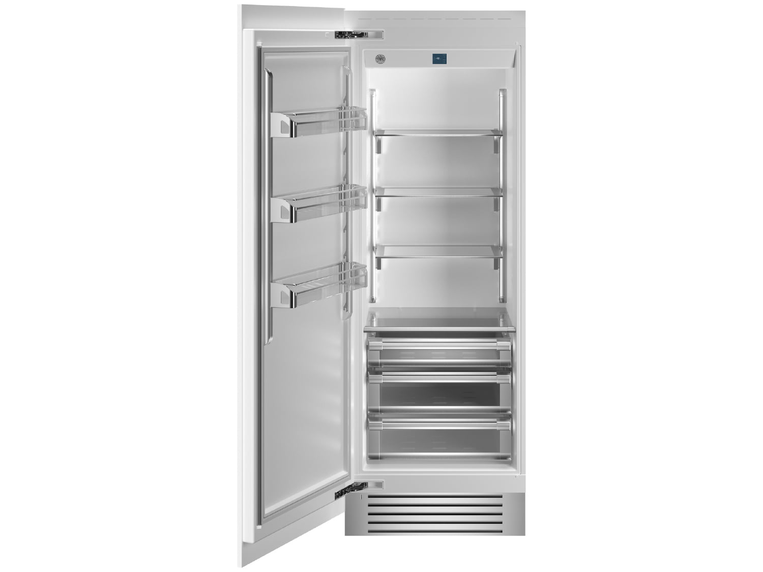Bertazzoni REF30RCPRL 30 Inch Built-In Refrigerator Column - Panel Ready, Left Hinge Design for Seamless Kitchen Integration | Perfect for Modern Homes & Luxury Condos