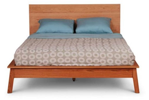 Cambridge Solid Hardwood Mid Century Modern Platform Bed - Stylish & Durable Wooden Bed Frame for Bedroom, Guest Room, or Studio Apartment