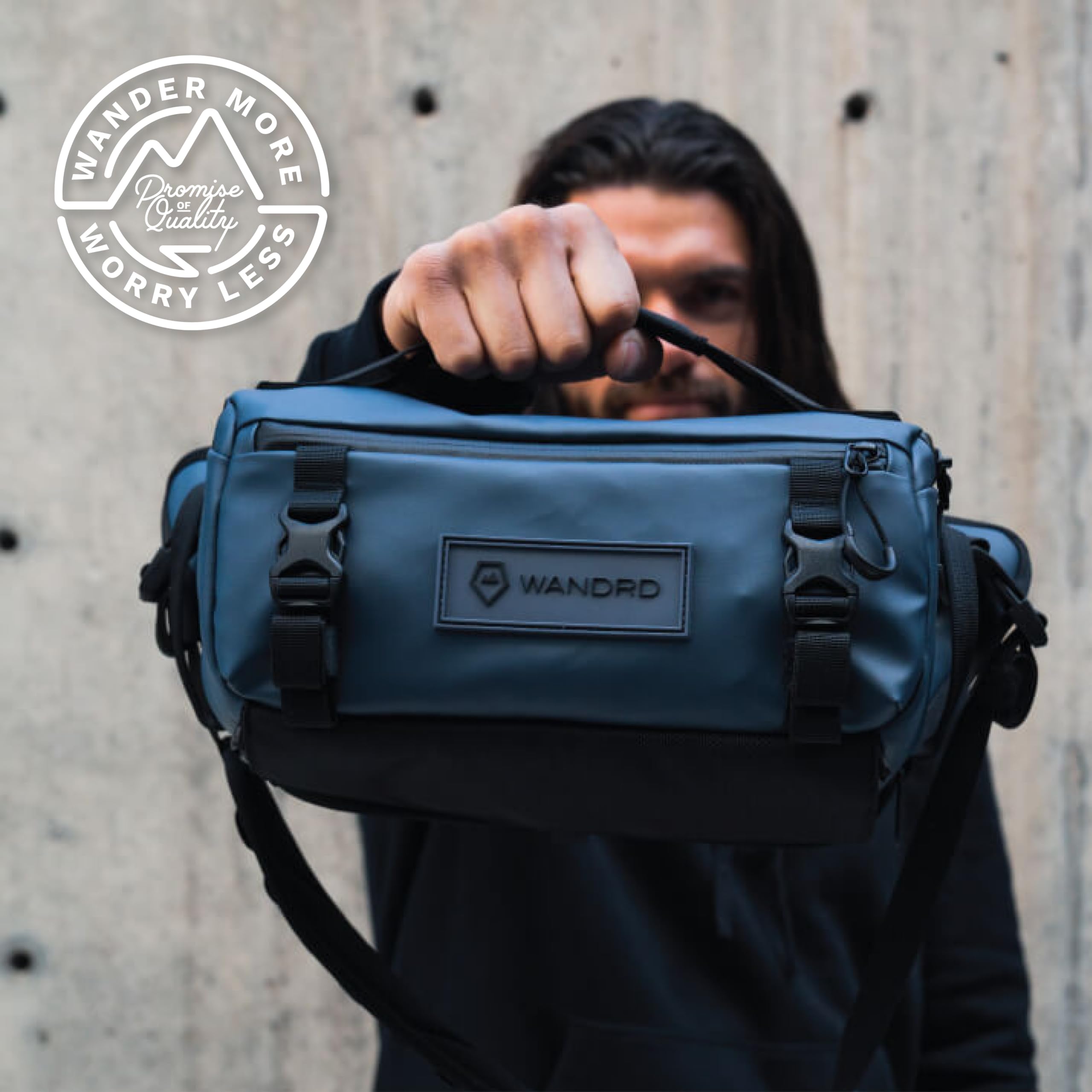 WANDRD ROGUE 6L Sling Camera Bag - Waterproof Crossbody Bag & DSLR Camera Case for Photographers, Travel & Hiking (Aegean Blue) - Perfect for Outdoor Adventures, Urban Commuting & Daily Photography Gear Storage