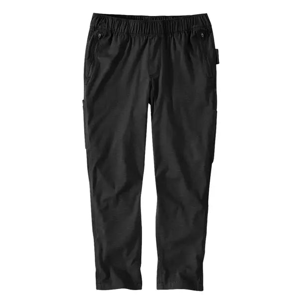 Women's Force Relaxed Fit Ripstop Work Pants - Durable & Comfortable Black Tactical Pants for Outdoor Work, Hiking & Casual Wear