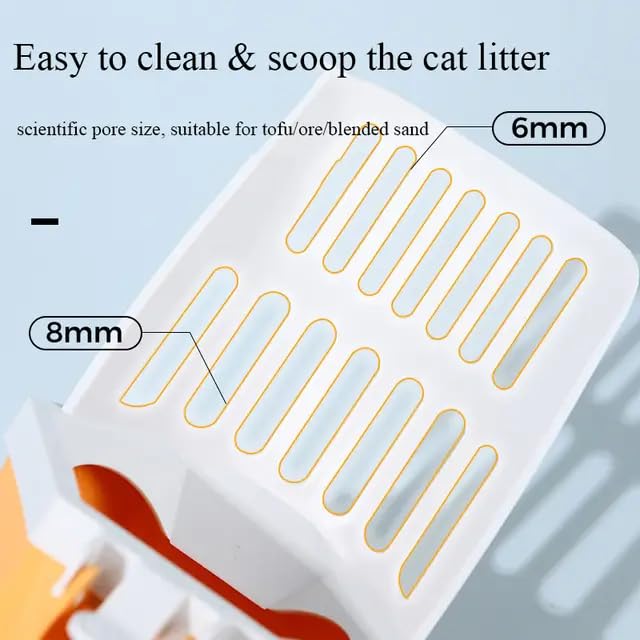 Premium Cat Litter Scoop with Attachable Waste Bags & Storage - Heavy Duty Stainless Steel Pooper Scooper for Cats - 150 Bags Included - Perfect for Multi-Cat Homes & Large Litter Boxes