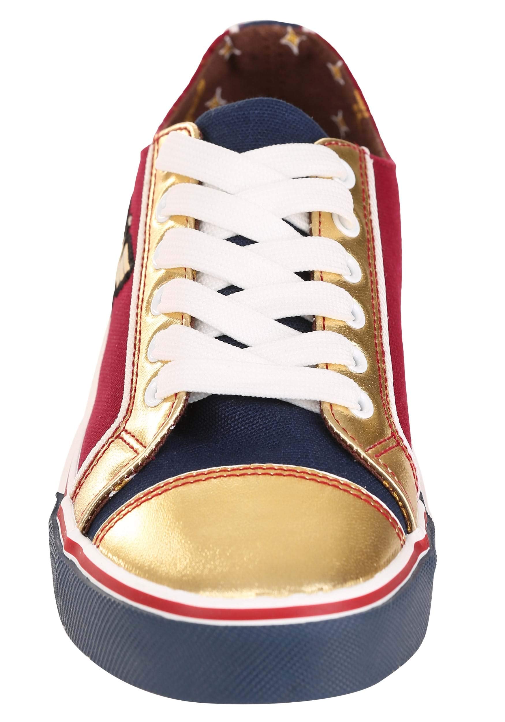 Wonder Woman Themed Sneakers for Women - Comfortable & Stylish Superhero Shoes for Cosplay, Halloween & Everyday Wear