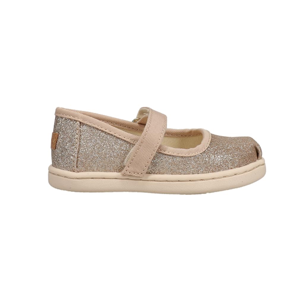 TOMS Tiny Mary Jane Toddler Shoes for Girls - Comfortable & Stylish Mary Jane Flats for Toddlers - Perfect for School, Playdates & Special Occasions