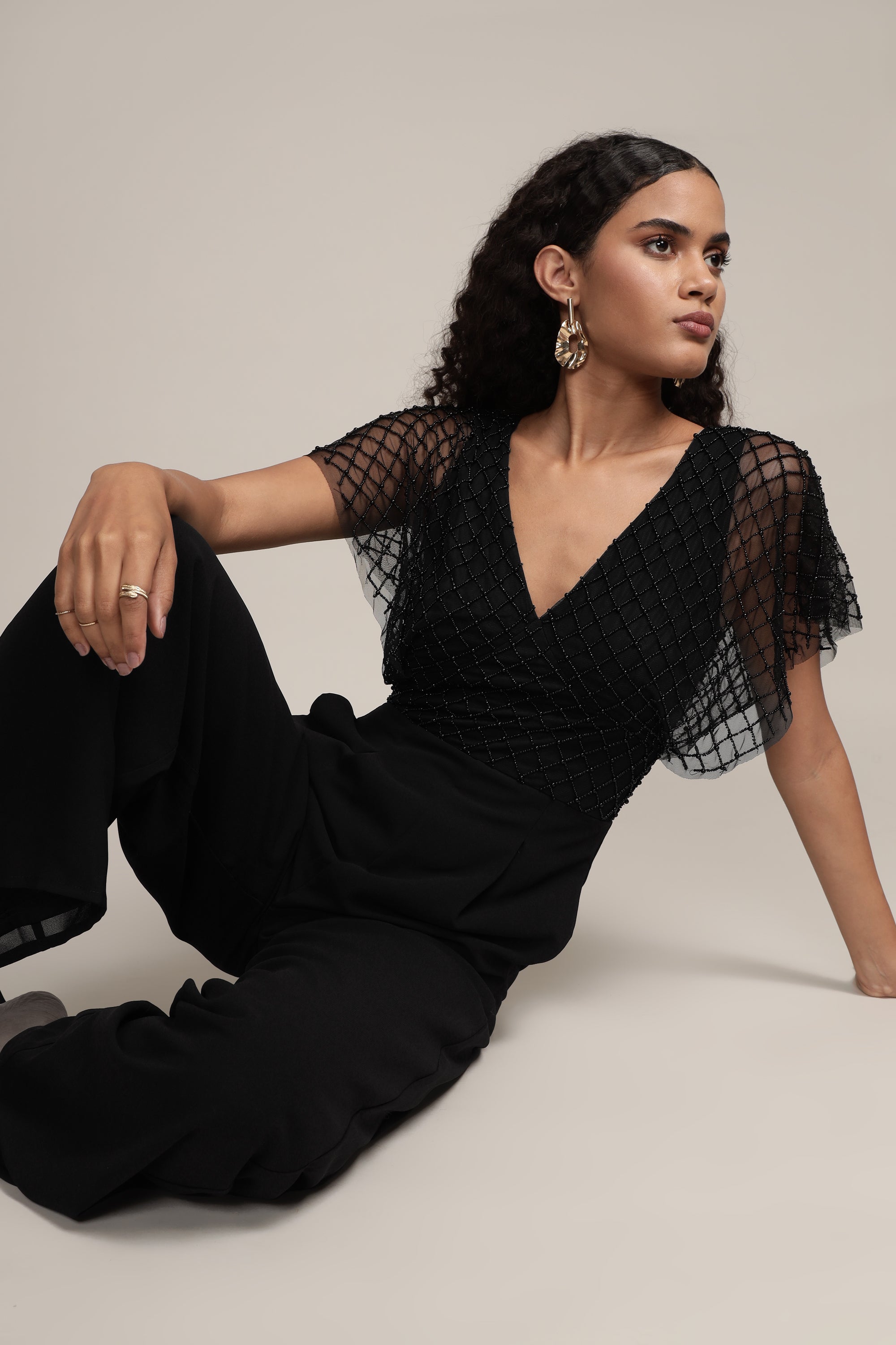 Laura Black Jumpsuit for Women - Stylish and Comfortable One-Piece Outfit for Casual Wear, Office, and Evening Events