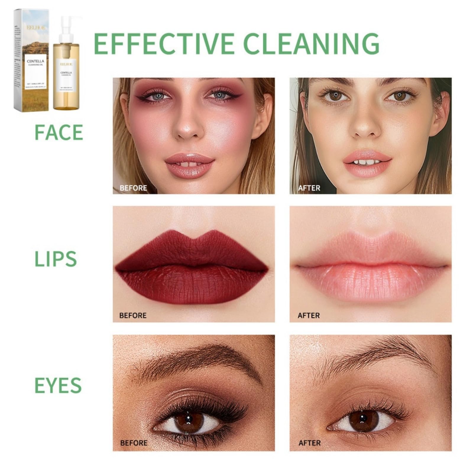 Centella Cleansing Oil for Face - Pore Control & Makeup Remover Oil Cleanser - Deep Cleansing & Hydrating Oil Based Facial Cleanser - Perfect for Daily Skincare & Gentle Makeup Removal