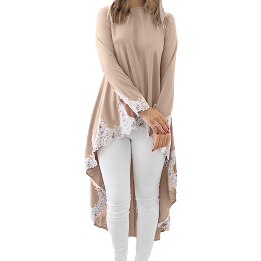 Elegant O-Neck Lace Pullover Long Sleeve Solid Color Women's Dress for Wedding Guest, Bridal Shower & Special Occasions - Perfect for Parties, Date Nights & Formal Events