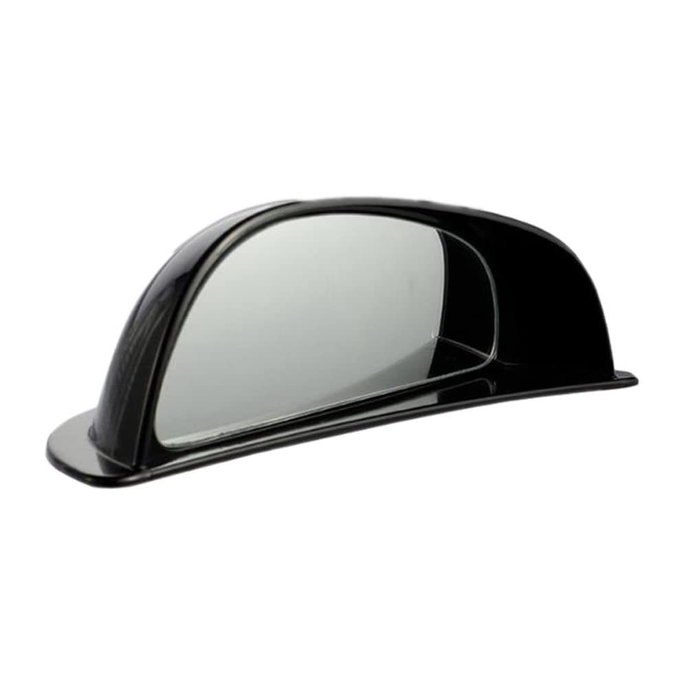 Car Blind Spot Mirrors - Wide Angle Rearview Mirror for Most Cars, SUVs & Vehicles | B-Pillar Rear Seat Auxiliary Observation Mirror (Black, Left Side) | Enhance Safety & Visibility While Driving, Parking & Lane Changing