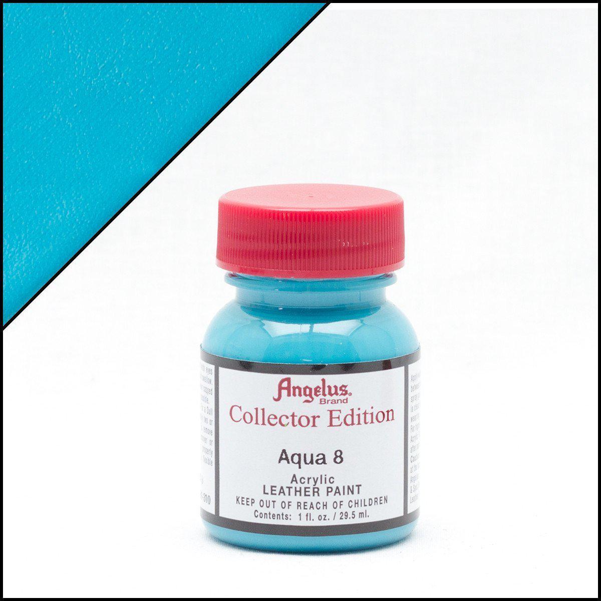 Angelus Aqua 8 Leather Paint - Premium Water-Based Leather Dye for Shoes, Bags & Accessories - Ideal for DIY Leather Repair, Customization & Art Projects