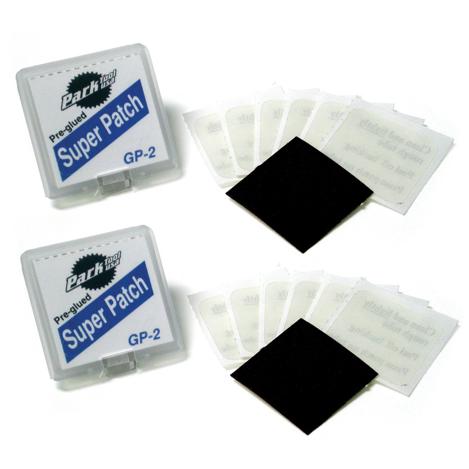 Park Tool Bike Tire Patch Kit - 2 Pack for Road & Mountain Bicycle Tube Repairs | Emergency Puncture Repair for Cycling, Commuting & Outdoor Adventures