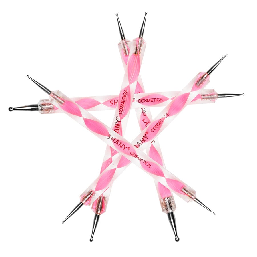 5-Piece Marbleizing Dotting Pen Brush Set for Nail Art, DIY Crafts & Painting - Dual-Ended Dotting Tools for Professional & Home Use