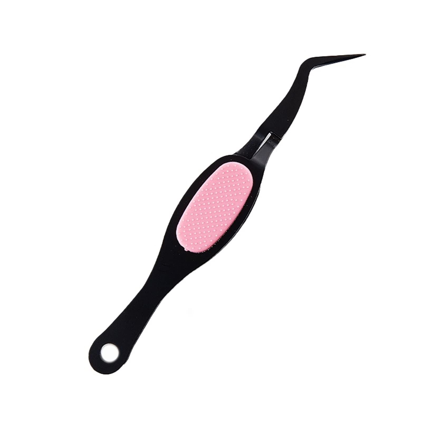**Premium Stainless Steel Lash Tweezers with Soft Grip - Cross Lock & Reverse Grip for Precision Eyelash & Nail Art - Ideal for Professional Makeup & DIY Beauty (Color: 05, Pack of 6)**