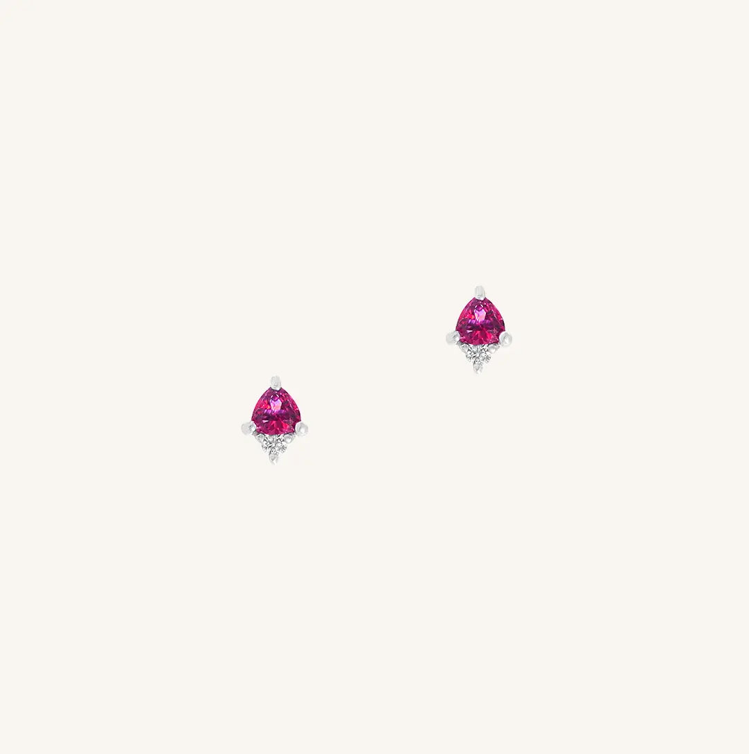 October Birthstone Stud Earrings - Genuine Opal & Tourmaline Jewelry for Women - Perfect Gift for October Birthdays, Anniversaries & Special Occasions