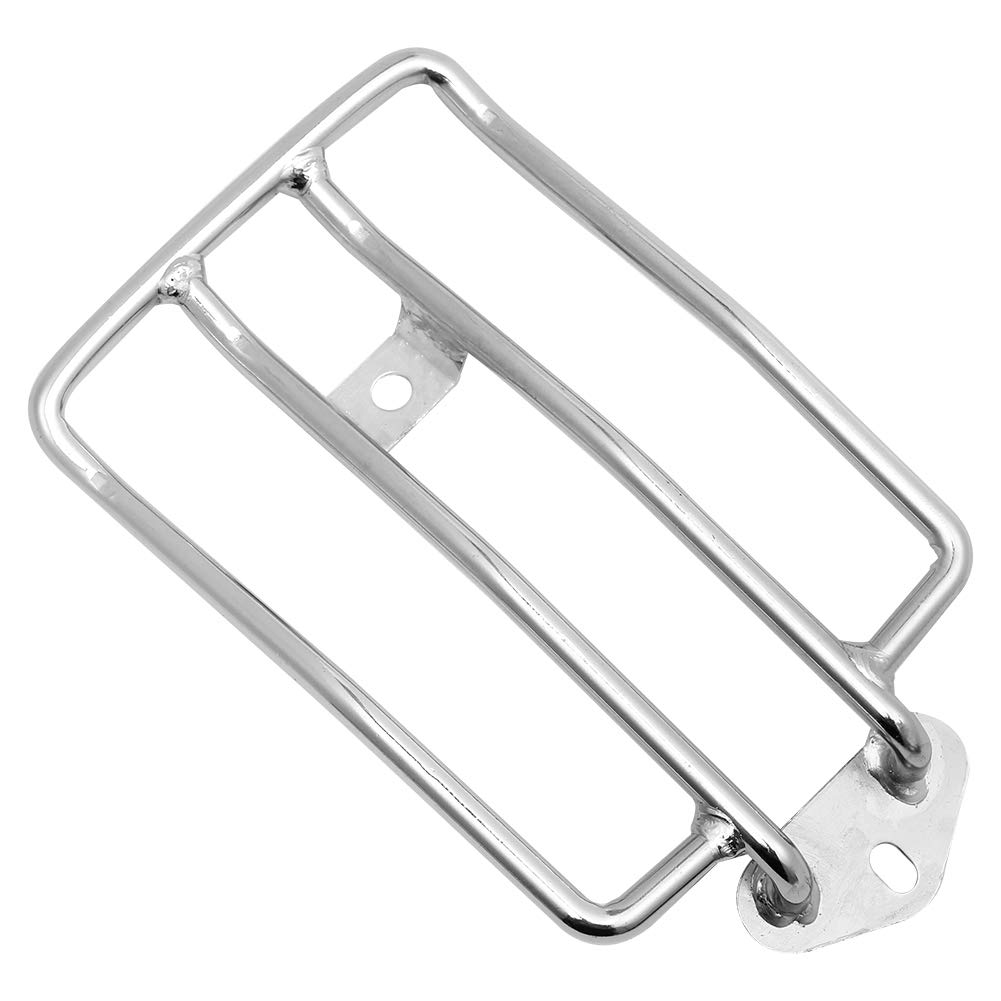 Harley Sportster XL 883 XL 1200 48 Luggage Rack Chrome Solo Seat Support Shelf (2004-2018) - Perfect for Motorcycle Travel & Storage Accessories