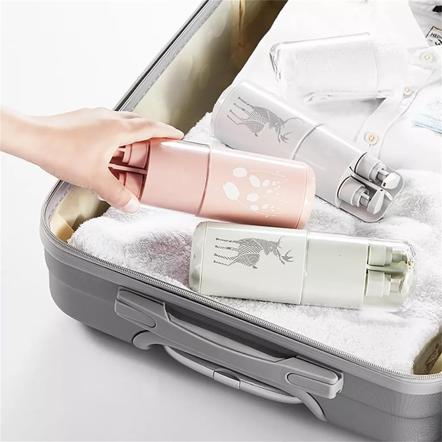 2024 Premium 8-in-1 Waterproof Travel Toiletry Set - Compact Organizer for Minimalist Travelers | Portable Shower Caddy & Cosmetic Storage | Ideal for Camping, Gym, Business Trips & Vacation Packing