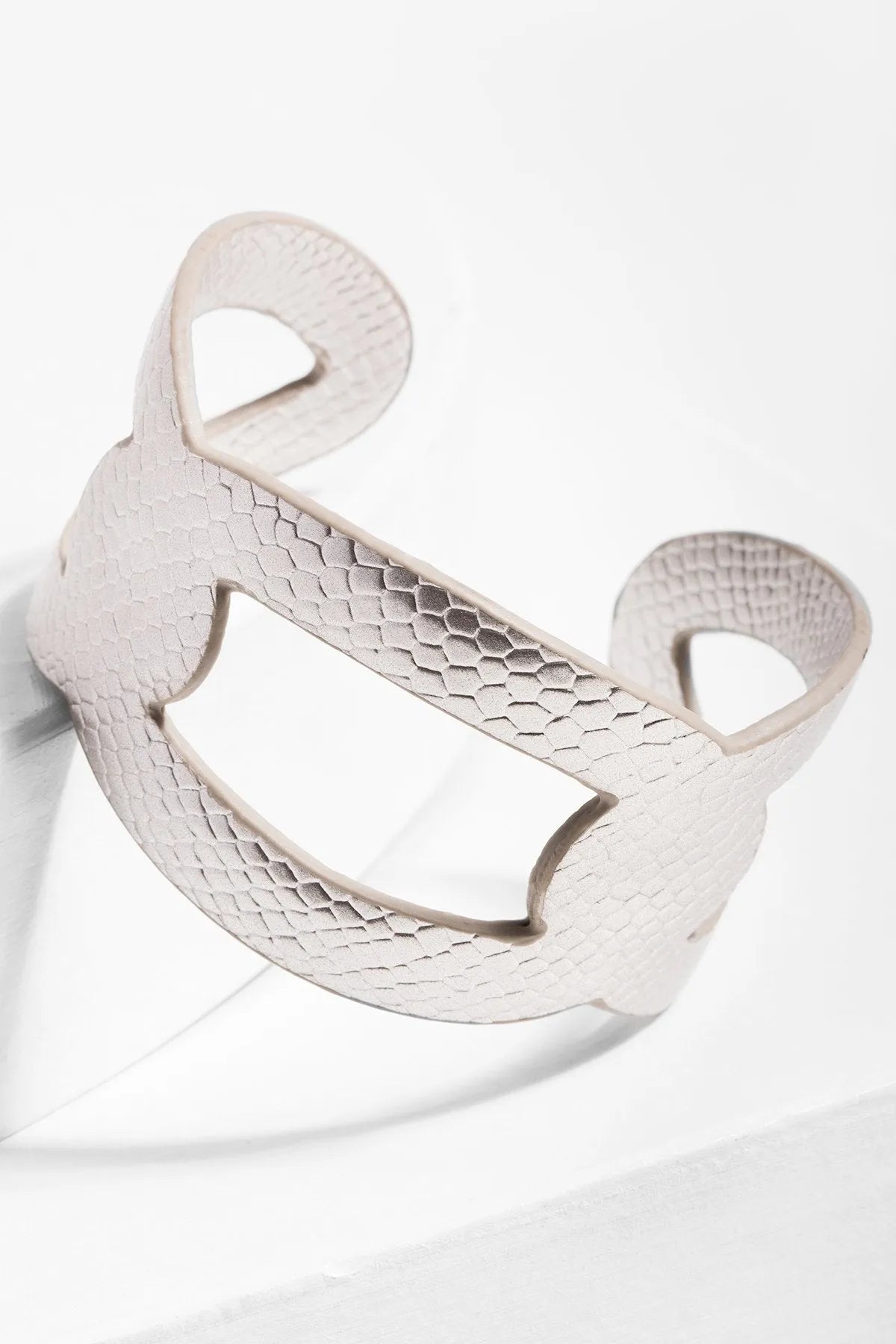 Ogee Cuff Bracelet for Women - Elegant Stainless Steel Bangle with Unique Wave Design - Perfect for Parties, Weddings & Everyday Wear
