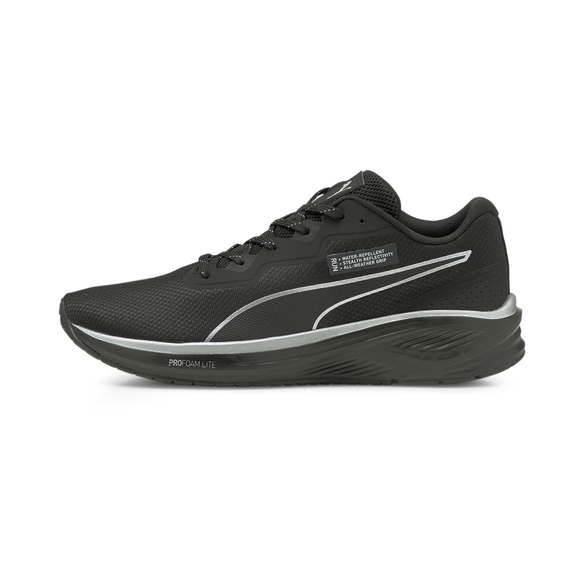 PUMA Aviaror WTR Men's Running Shoes - Lightweight Black/Silver Training Sneakers for Gym, Jogging & Fitness Workouts