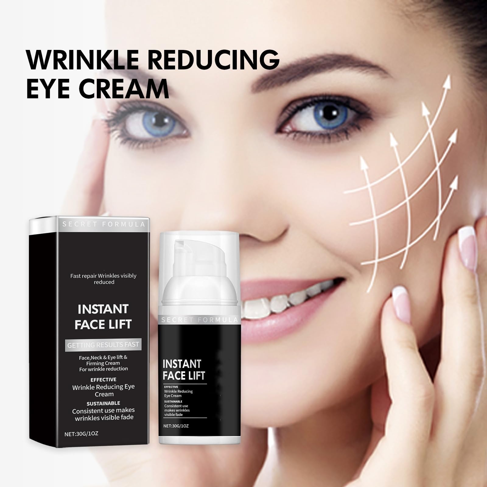 Premium Anti-Aging Eye & Neck Firming Cream Set (3PC) - Wrinkle Reducer, Dark Circle Treatment & Skin Tightening for Face & Under Eyes - Perfect for Night Routine & Travel Skincare