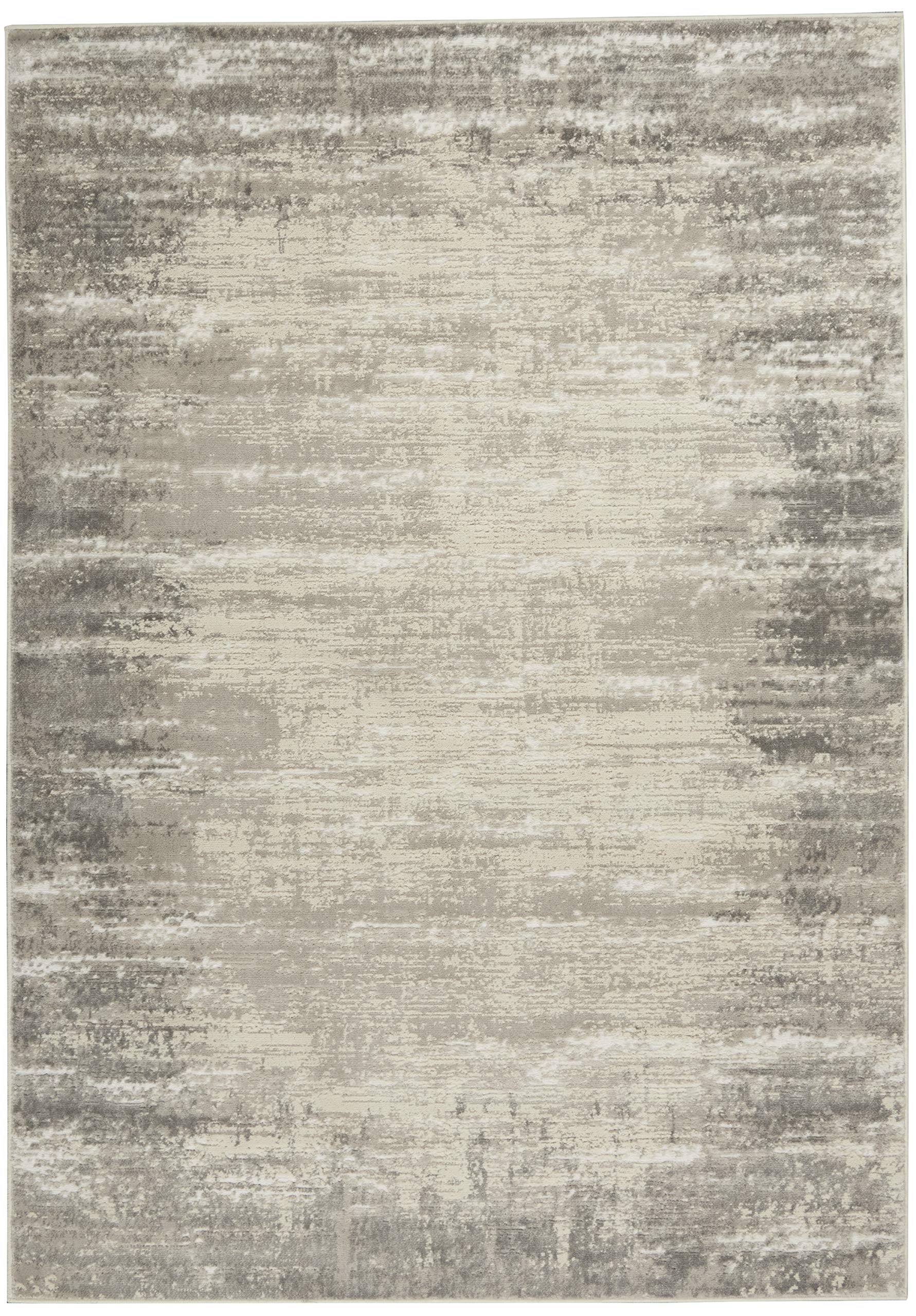 Nourison Cyrus Abstract Ivory/Grey 5'3