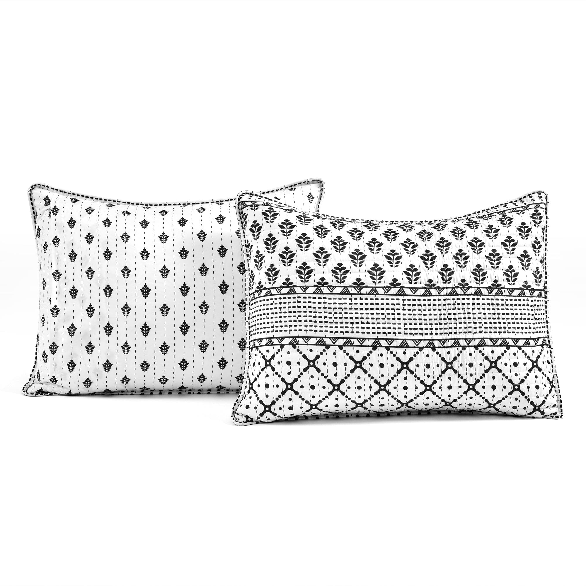 Monique Stripe 3-Piece Quilt Set - Queen Size Bedding with Matching Pillow Shams - Soft & Cozy Quilt Cover for All Seasons - Perfect for Master Bedroom, Guest Room & Dorm Decor