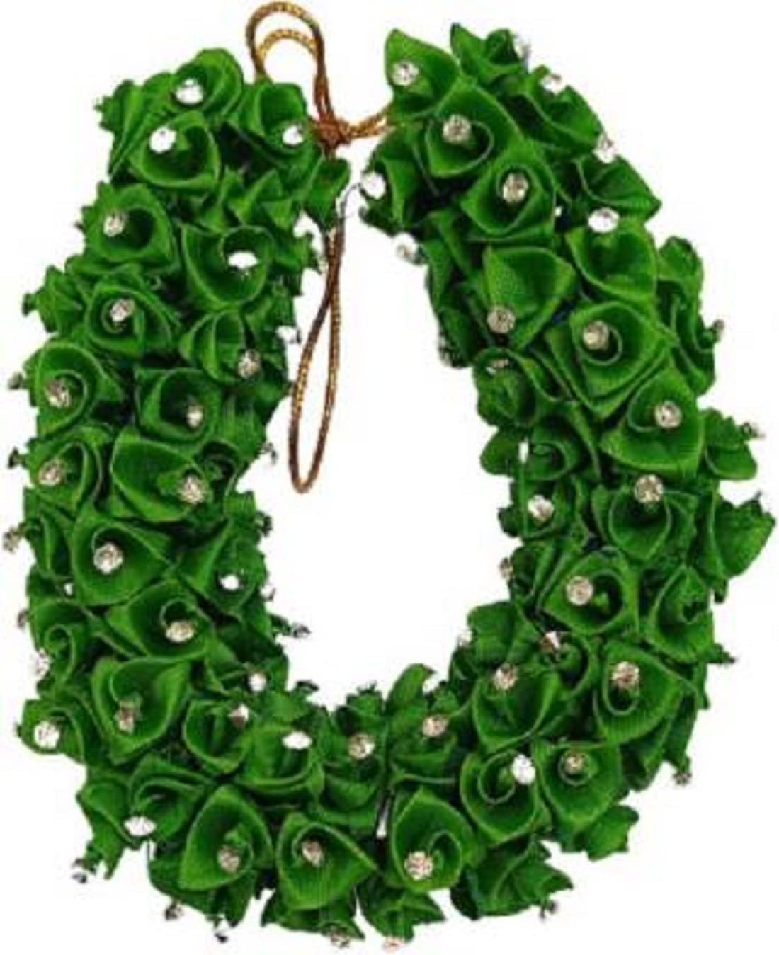 Stylish Green Sarpa Gajra Hair Accessories for Women - Perfect for Weddings, Parties, and Festive Occasions