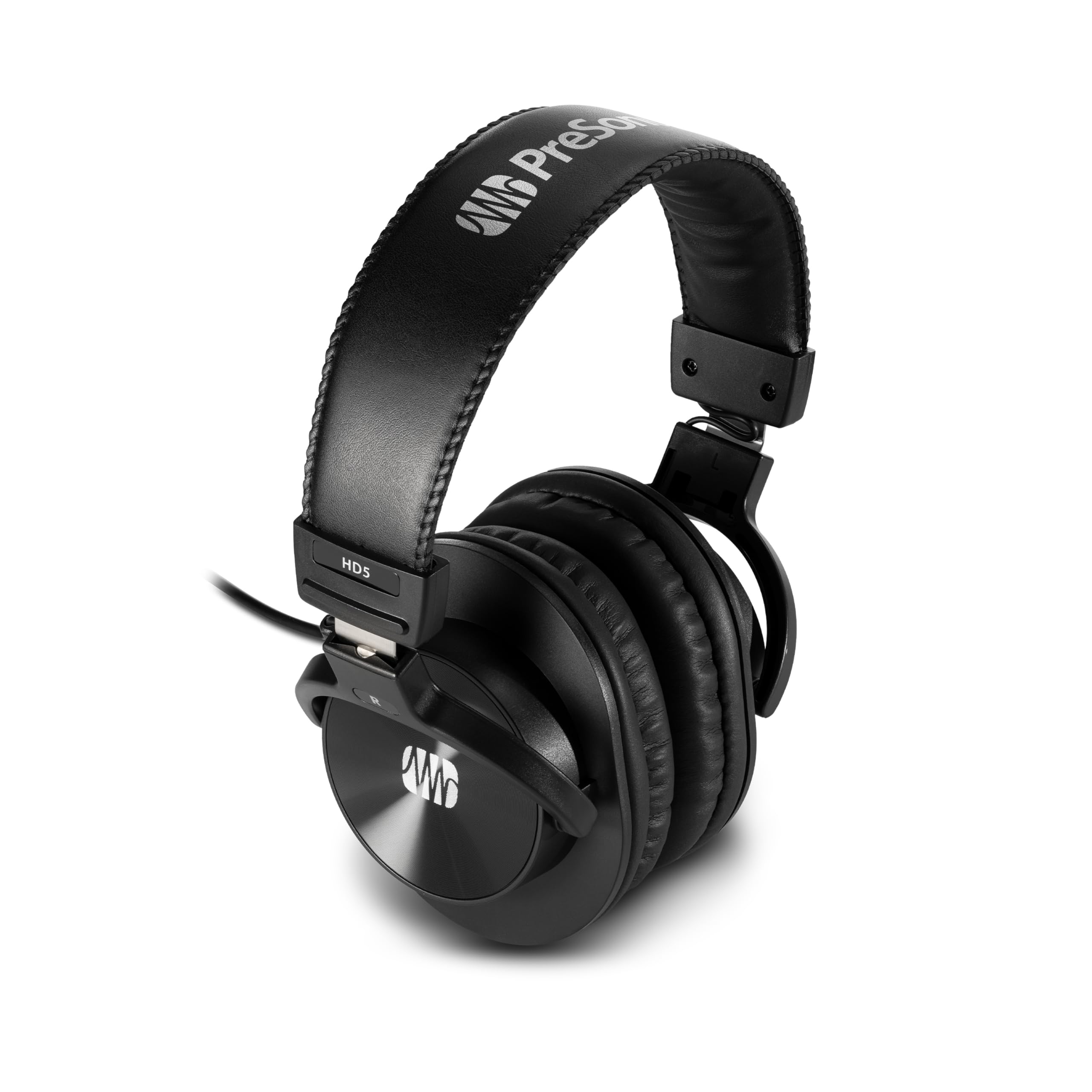 PreSonus HD5 Professional Studio Headphones - Wired Closed-Back Over-Ear Monitoring Headphones for Mixing, Recording & Audio Production | Perfect for Home Studios & Podcasting