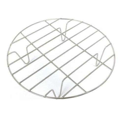 Stainless Steel Round Kitchen Steamer Rack for Buns, Eggs & Vegetables - Durable Home Cooking & Baking Tool for Healthy Meals - Perfect for Steaming, Cooling & Serving in Kitchens