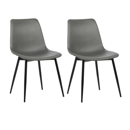 Charcoal Gray Faux Leather