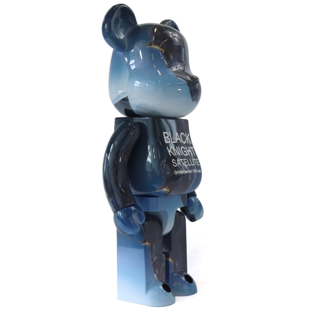 1000% Bearbrick Black Knight Satellite Vinyl Art Toy - Limited Edition Collectible Figure for Home Display & Pop Culture Enthusiasts