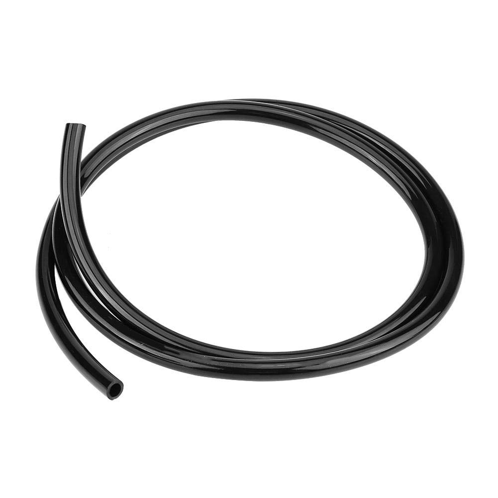 8mm Universal Black Rubber Fuel Line Hose - 1 Meter Motorcycle Gas Oil Pipe for Petrol & Diesel - Durable Non-Braided Fuel Transfer Tube for ATV, Dirt Bike, Scooter & Small Engine Repair
