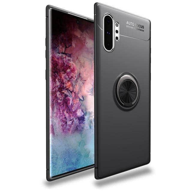 Samsung Galaxy Note 10 Case - Magnetic Ring Full Cover Hybrid Armor Bumper with Car Mount | Perfect for Driving, Work & Outdoor Protection