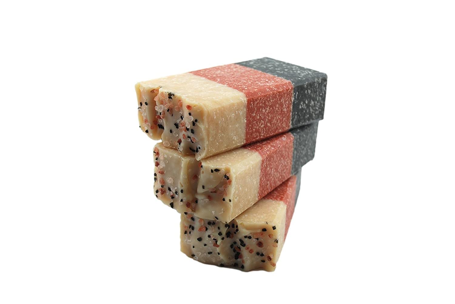 Traverse Bay Bath & Body - All Natural Handmade Cold Process Bar Soap with Three Salts & Essential Oils, 3-Pack (16+ oz) - Made in USA | Perfect for Spa Day, Gift Sets & Eco-Friendly Skincare