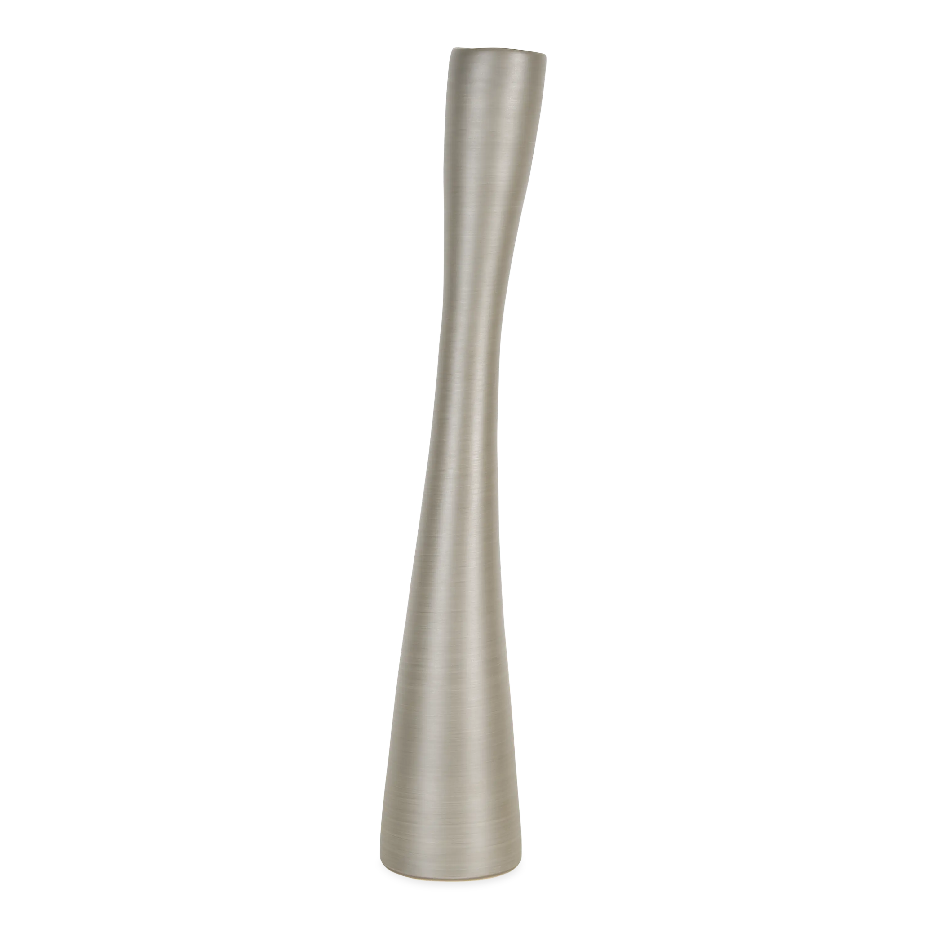 Elegant Bronze Flute Vase - 24 Inch Tall Decorative Flower Vase for Home Decor, Wedding Centerpieces & Luxury Gift Giving