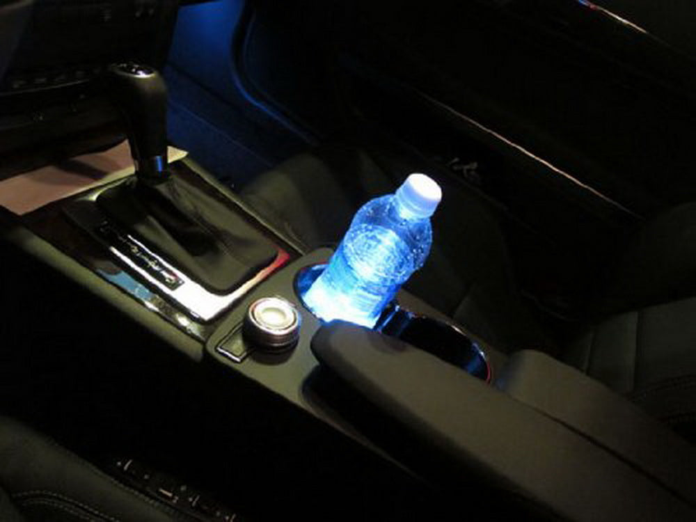 3 SMD White LED Strip Lights for Car Interior - Cup Holder, Gauge Cluster, Glove Box & Footwell Lighting - DIY Car Ambient Lighting Upgrade for Night Driving & Interior Decoration