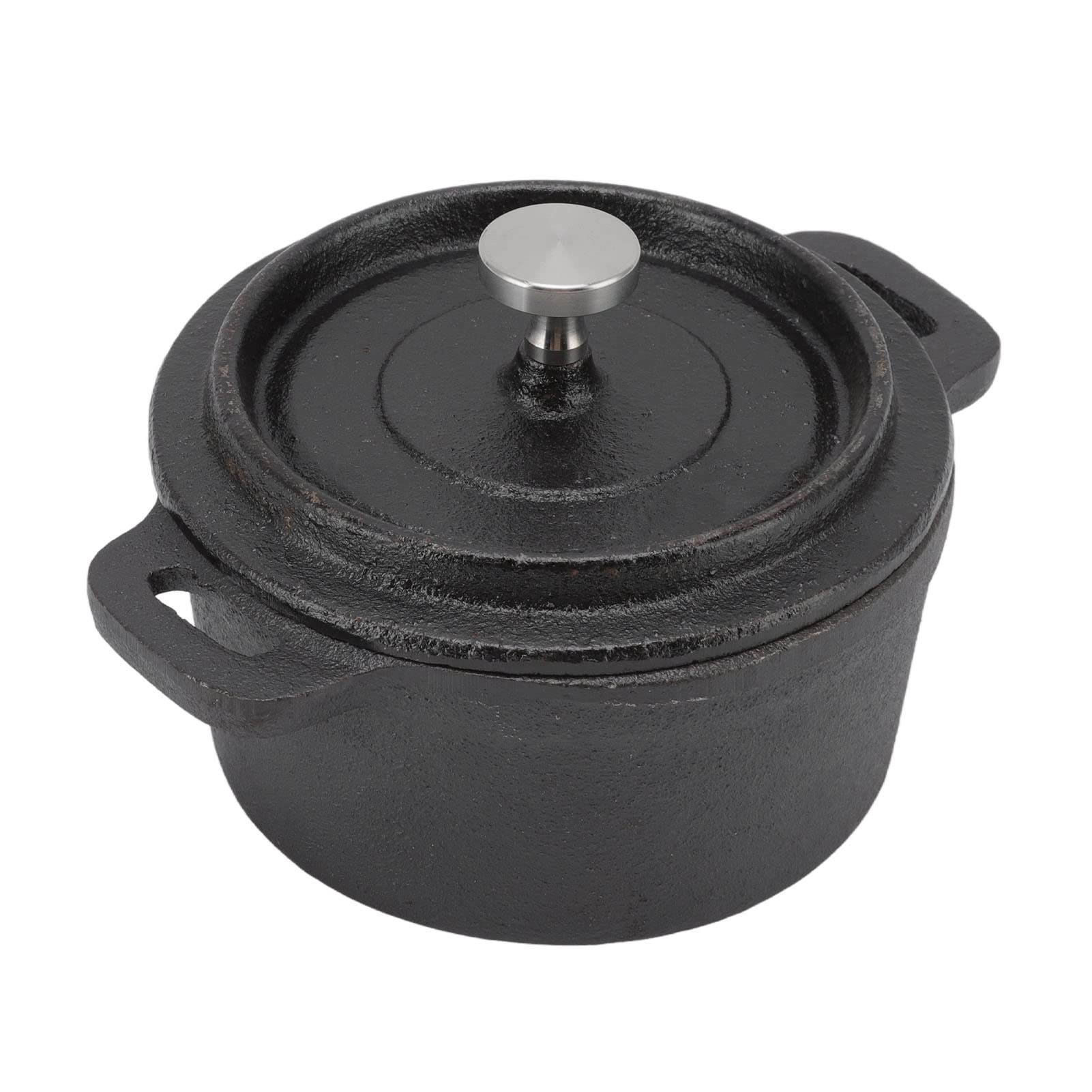 Premium Cast Iron Dutch Oven - Even Heat Distribution for Slow Cooking, Braising, Baking & BBQ - Perfect for Soups, Stews, Bread & Outdoor Camping Meals