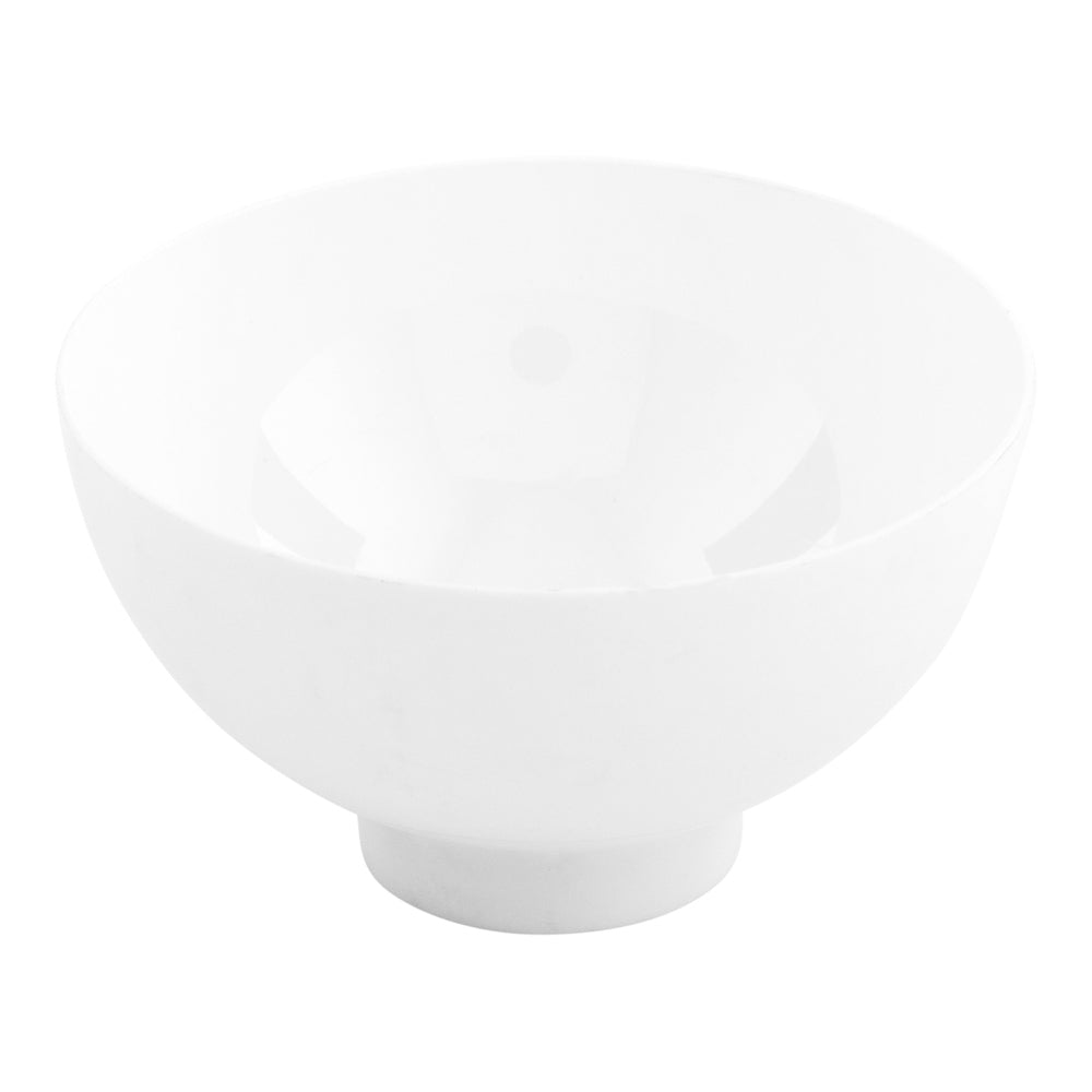 100 Pack 2 oz Round White Plastic Coppa Bowls with 100 Silver Mini Forks - Perfect for Party Appetizers, Desserts, and Catering Events