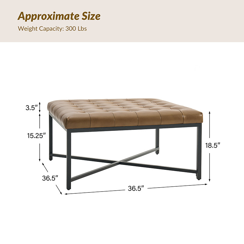 Modern Industrial Waterproof Coffee Table - Durable & Stylish for Living Room, Office, or Outdoor Use