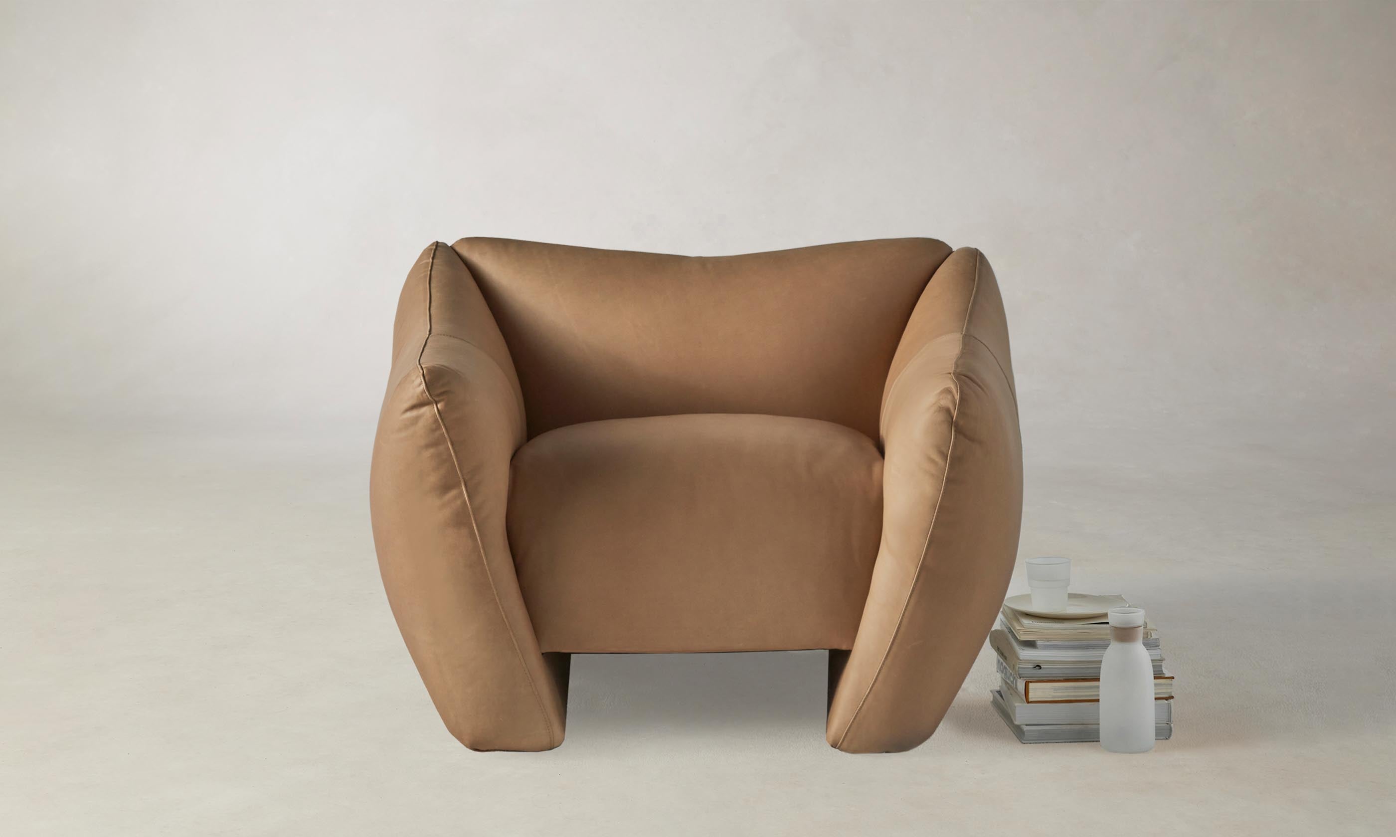 The Bond Chair - Premium Tuscan Leather Camel Brown Office Chair for Executive Desks - Perfect for Home Offices & Corporate Workspaces