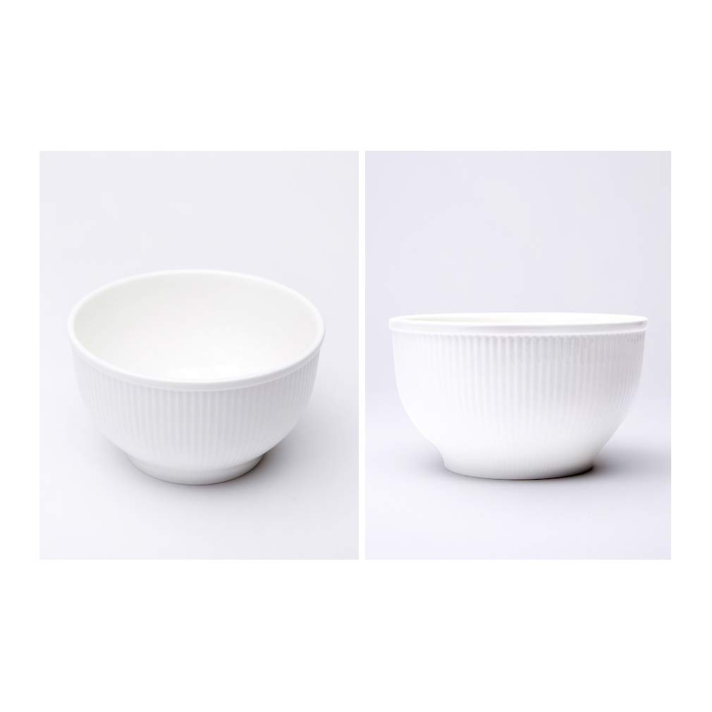 Hankook Whitebloom Bone China Bowl Set of 2 - Elegant Dinnerware for Soup, Salad & Dessert - Premium Korean Dojagi Tableware for Fine Dining & Home Entertaining