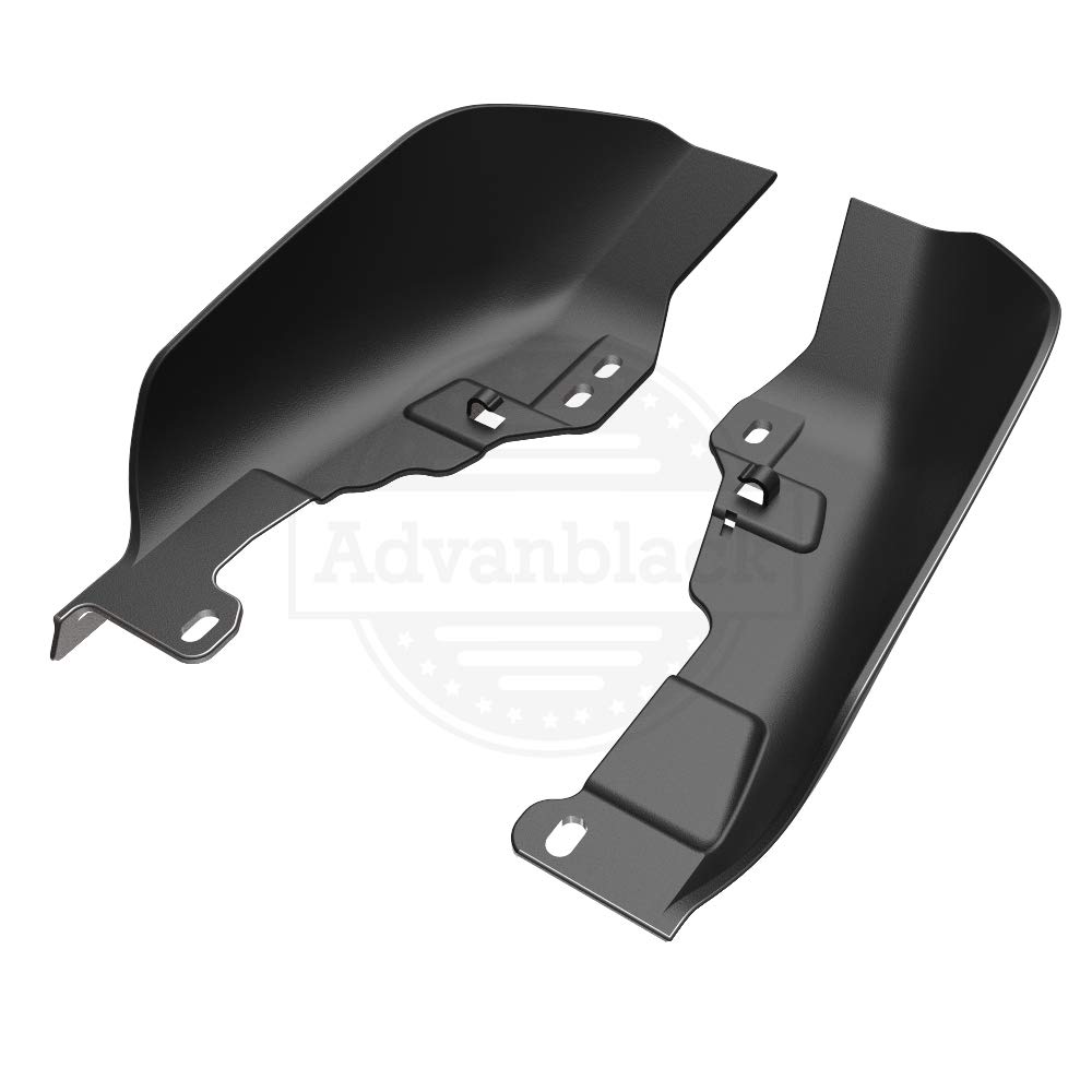 2009+ Harley Touring Motorcycle Heat Shields & Mid-Frame Air Deflectors - Billet Silver | Reduce Engine Heat for Comfortable Long Rides