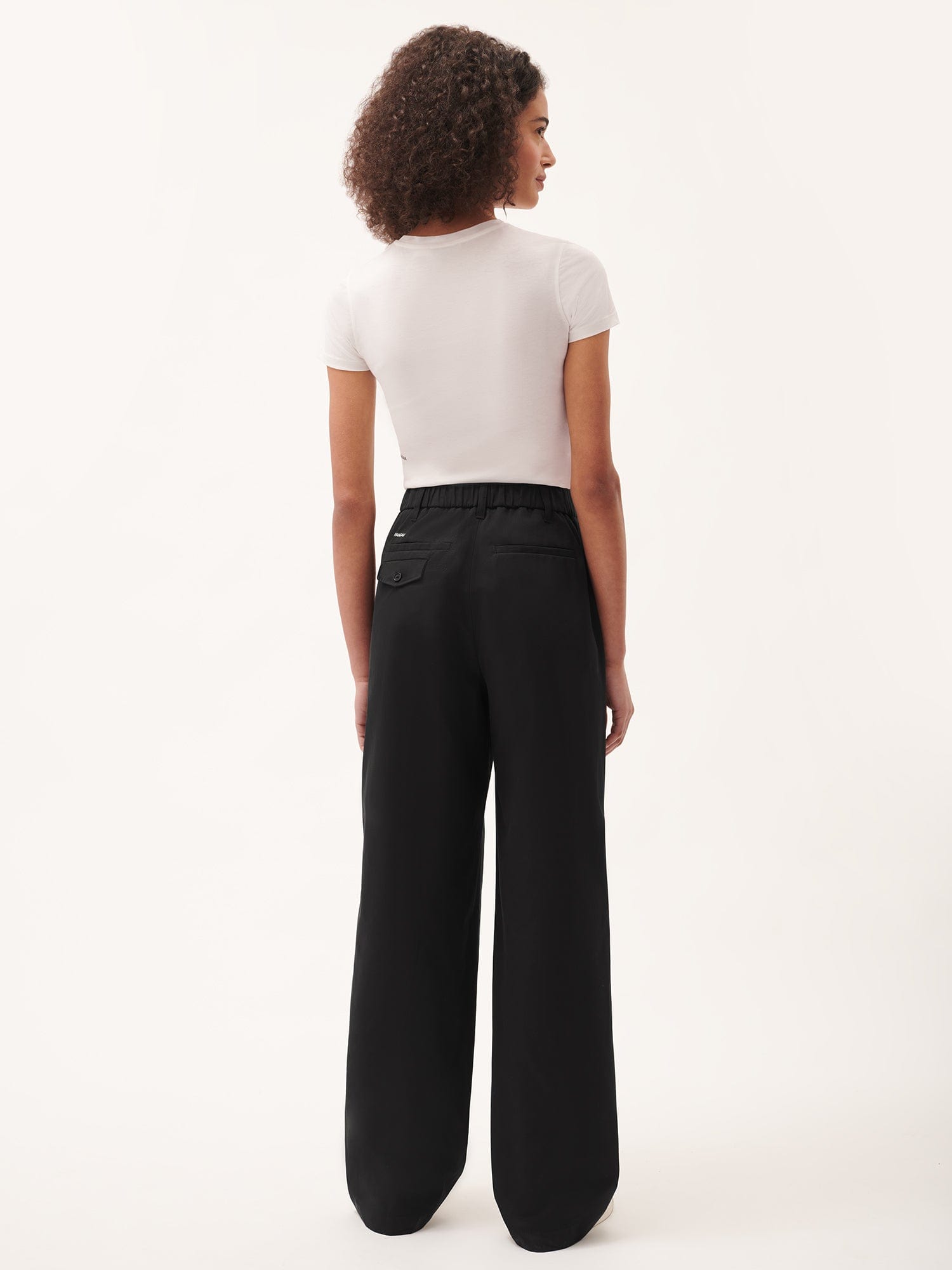 Women's DNA Straight Leg Trousers - Black Stretch Work Pants for Office, Business Casual & Everyday Wear