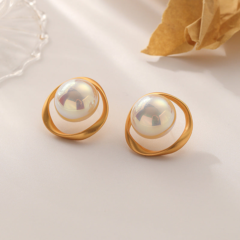 Stylish Irregular Pearl Earrings Stud | DMS189 | Elegant Fashion Jewelry for Women, Perfect for Weddings, Parties & Daily Wear