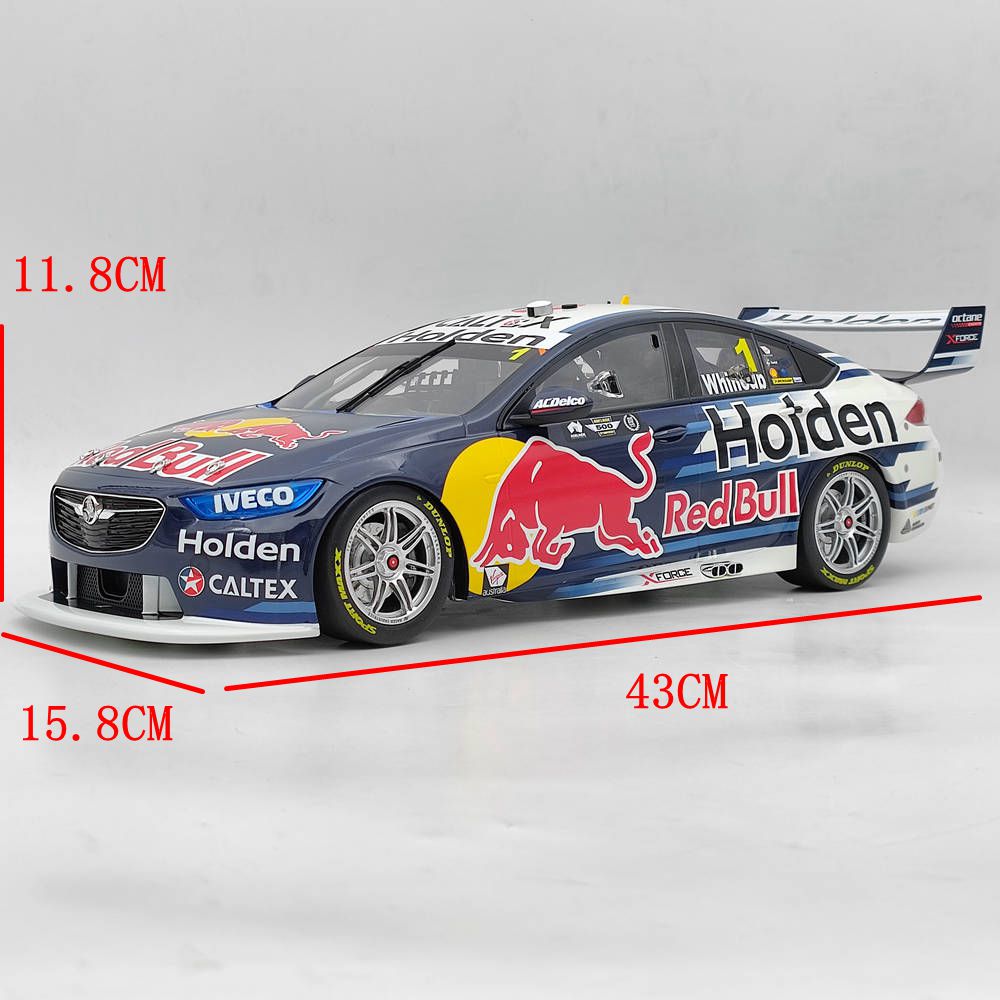 1:12 Scale Red Bull Racing Team Holden ZB Commodore V8 Supercar 2018 #1 B12H18A Resin Model Toy Car - Collectible Diecast Gift for Racing Fans & Display Decor