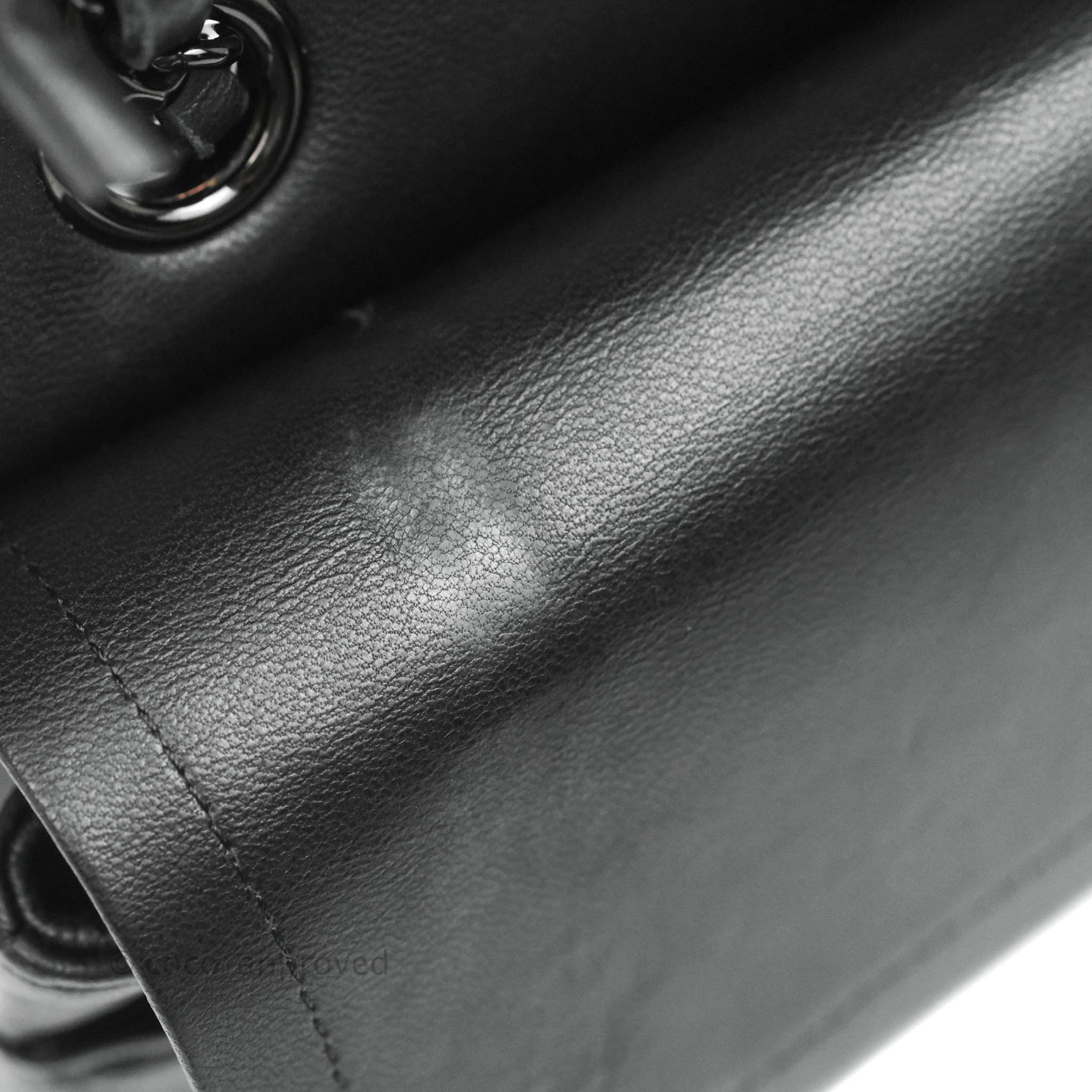 Chanel Classic Chevron M/L Medium Double Flap So Black Lambskin Bag - Luxury Designer Handbag for Women, Perfect for Evening Events & Special Occasions
